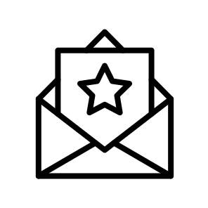 Starred Message, Starred Message, Important, Favorite, Marked, Message, Email, Communication, Highlighted icon
