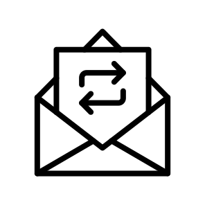 Sync, Sync, Synchronization, Harmony, Coordination, Match, Data, Message, Email icon