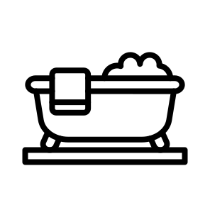 Bathtub,bath,bathroom,hygienic,clean icon