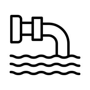 Drainage,sewage,pollution,nature,industry icon