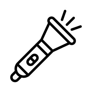 Flashlight,light,illumination,tool,torchlight icon