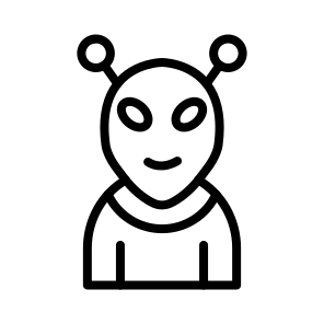 Alien,extraterrestrial,outer Space,nature,galaxy icon