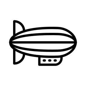 Blimp,airship,travel,space,miscellaneous icon