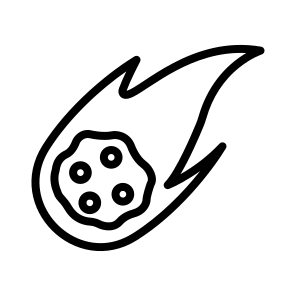 Comet,space,asteroid,miscellaneous,science icon