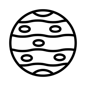 Jupiter,miscellaneous,astronomy,galaxy,space icon