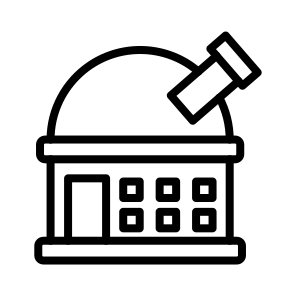 Observatory,telescope,astronomy,space,science icon