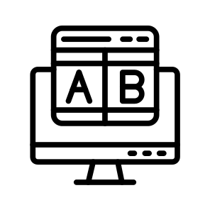 Ab Testing,seo And Web,checking,comparison,test icon