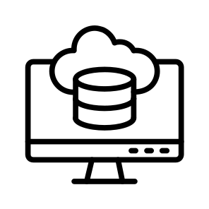 Cloud Database,server,database,storage,database Storage icon