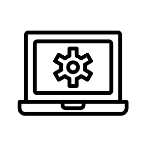 Configuration,gear,laptop,setting,rpa icon