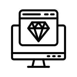 Diamond,web Design,seo And Web,screen,computer icon