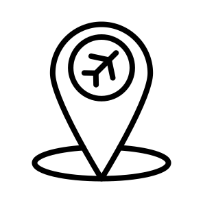 Airport Location,location,airport,placeholder,map Pointer icon