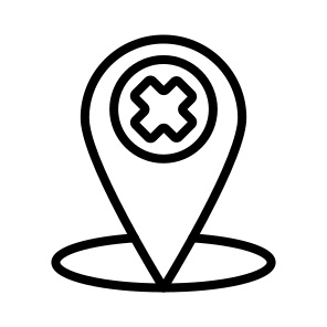 Cancel Location,location Pin,cancel,cross,navigation And Map icon