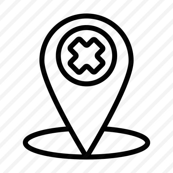 Cancel Location,location Pin,cancel,cross,navigation And Map preview