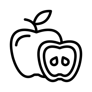 Apple,fruit,food,diet,vegetarian icon