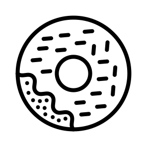 Donut,doughnut,sweet,food,dessert icon