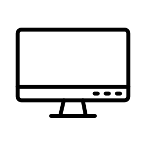 Computer,monitor,desktop,screen,electronics icon