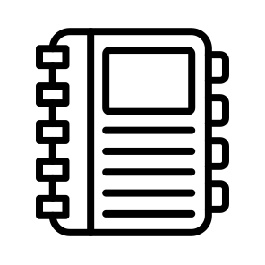 Diary,education,notebook,journal,stationery icon