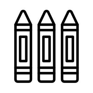Pencil Crayon,draw,education,art And Design,stationery icon