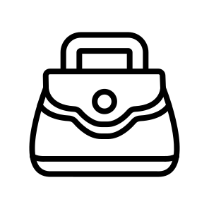 Bag,carry,tote,container,fashion,accessory,storage,purse,travel icon
