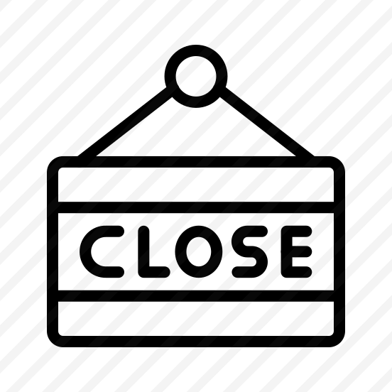 Close Sign,shut,closed,notavailable,outofservice,off,door,business,shop  preview