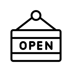 Open Sign,available,open,welcome,accessible,operating,door,business,shop icon