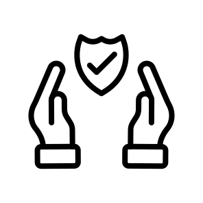 Protection,safety,security,shield,defense,guard,safeguard,shield,cover icon