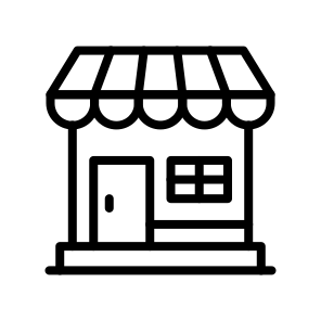 Store,shop,retail,business,establishment,market,buy,purchase,commerce icon
