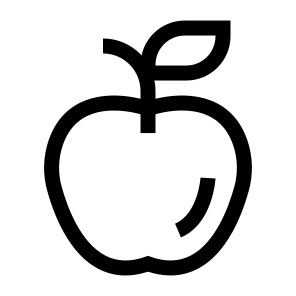 Apple, Fruit, Red, Juicy, Crisp, Sweet, Edible, Core, Vitamin C icon