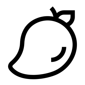 Mango, Fruit, Tropical, Juicy, Orange, Sweet, Seed, Edible, Tropical icon