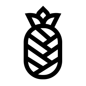 Pineapple, Tropical, Fruit, Juicy, Sweet, Spiky, Tropical, Edible, Exotic icon