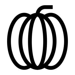 Pumpkin, Vegetable, Orange, Round, Edible, Seeds, Flesh, Cooking, Autumn icon