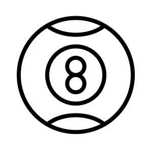 Pool Ball, Ball,pool,entertainment,number Eight icon