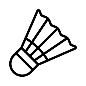 Shuttlecock,badminton,sport,sports,sports And Competition icon