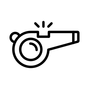 Whistle,referee,whistles,sport,sports And Competition icon