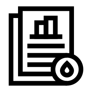 Oil Analytical Report, Analysis, Report, Oil, Laboratory, Data, Findings, Examination, Evaluation icon