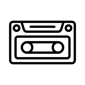 Casette,cassette Tape,music And Multimedia,radio Cassette,radio icon
