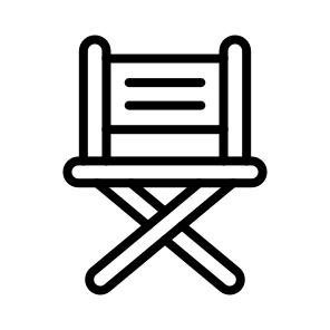 Director Chair,director,chair,cinema,seat icon