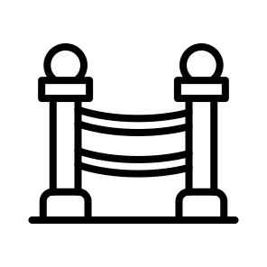 Limit,barrier,ribbon,poles,barriers icon