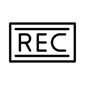 Record,recording,signaling,button,rec icon
