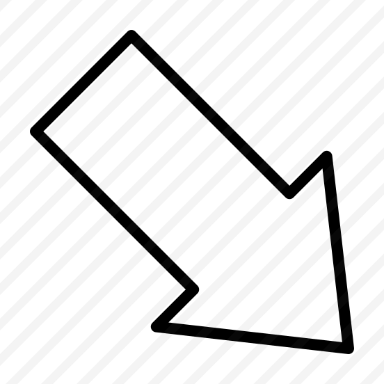 Bottom Right,down Right Arrow,down Right,direction,arrows preview