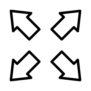 Expand,expanding,expanding,arrows,screen icon