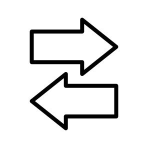 Transfer,right,left,arrow,direction icon