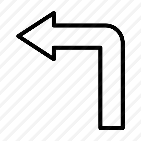 Turn Left,direction,arrows,left,arrow preview