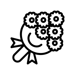 Bouquet, Flowers, Gift, Arrangement, Bunch, Flowers, Fragrance, Flora, Present icon