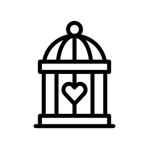 Cage, Enclosure, Trap, Confinement, Captivity, Bars, Animal, Restrict, Lock icon