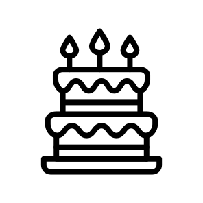 Cake, Dessert, Sweet, Celebration, Baked, Party, Layers, Icing, Bakery icon