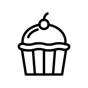 Cupcake, Dessert, Baked, Sweet, Treat, Frosting, Cake, Bakery, Snack icon