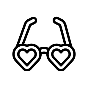 Heart Glasses, Eyewear, Love, Heart Shaped, Symbol, Romantic, Accessory, Fashion, Trendy icon