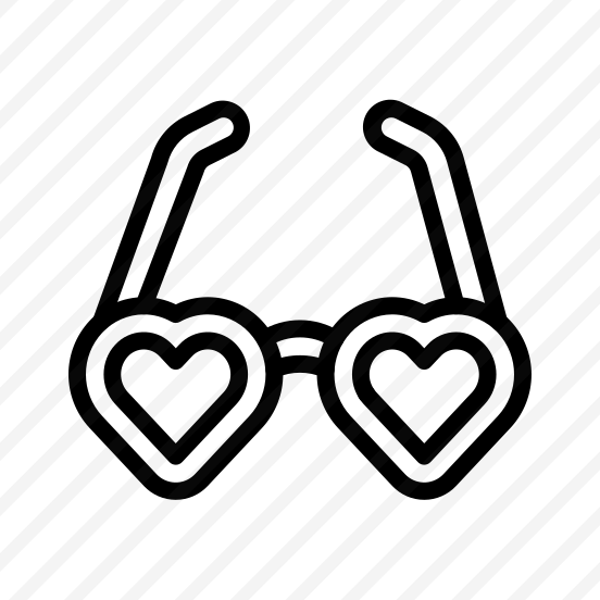 Heart Glasses, Eyewear, Love, Heart Shaped, Symbol, Romantic, Accessory, Fashion, Trendy  preview