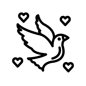 Love Birds, Affection, Relationship, Partner, Birds, Pair, Symbol, Nature, Avian icon
